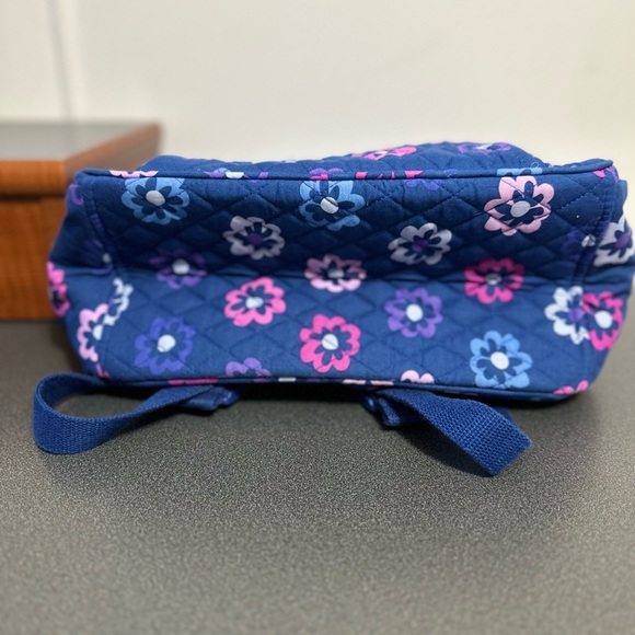 Vera Bradley Blue Floral Quilted Backpack - Picture 3 of 10